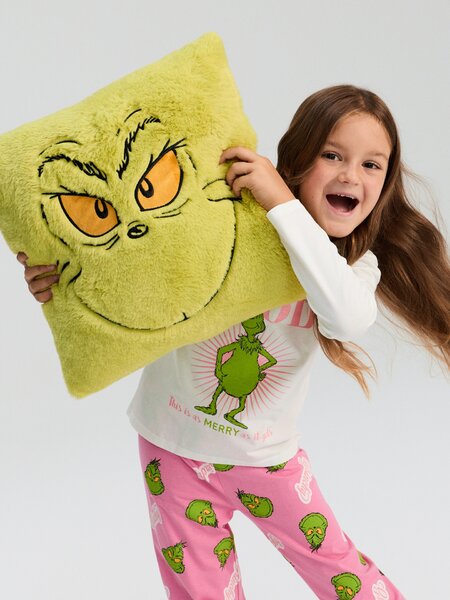 Sinsay - Krzneni ukrasni jastuk s božićnim motivom Grinch