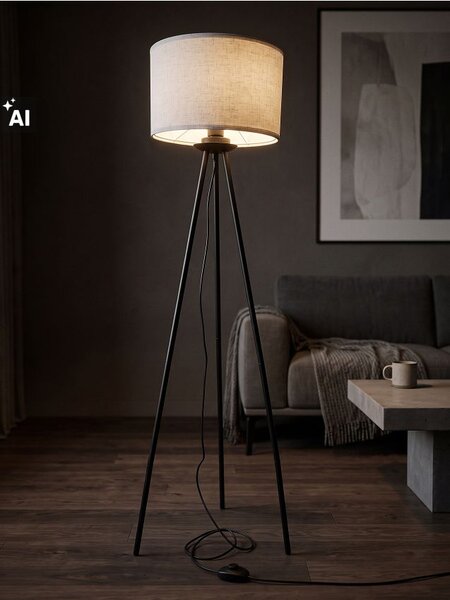Sinsay - Podna lampa na tronošcu s cilindričnim sjenilom