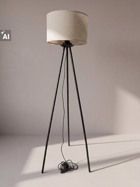 Sinsay - Podna lampa na tronošcu s cilindričnim sjenilom
