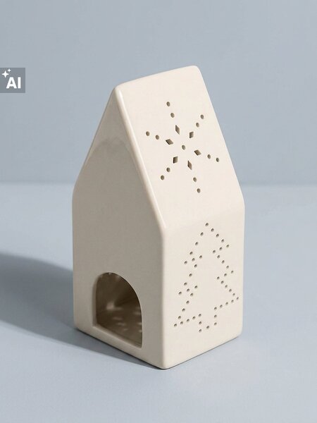 Sinsay - Božićni svijećnjak za tealight svijeću u obliku kućice