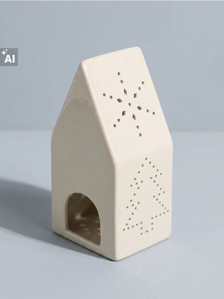 Sinsay - Božićni svijećnjak za tealight svijeću u obliku kućice