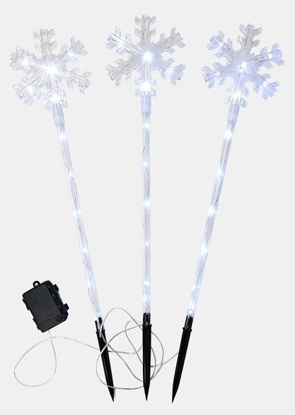 Sinsay - Set ubodnih LED vrtnih lampi s motivom zvjezdice 3 pack