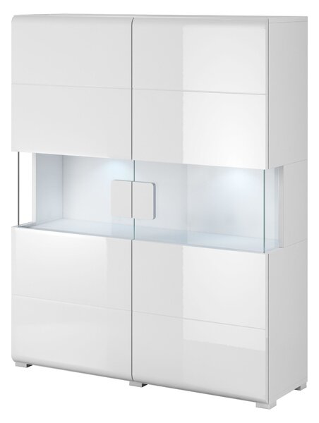Zondo.hr Vitrina- Tamie Tip 42 (bijela + sjaj bijeli). Akcija -12%. 1030377