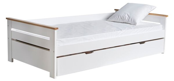 Bijeli sklopivi krevet Marckeric Lola, 90 x 190 cm