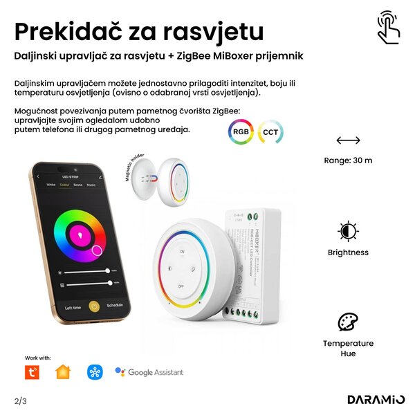 Okruglo ogledalo s LED rasvjetom E1