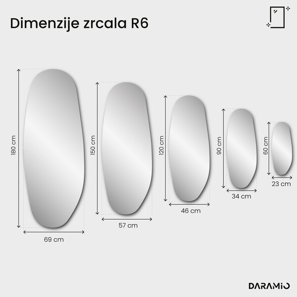 Ogledalo Pure s fazetom R6