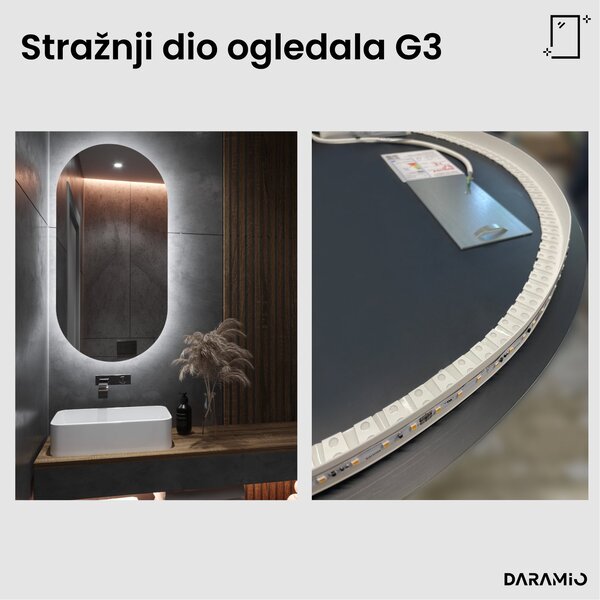 Netipično ogledalo s LED rasvjetom G3