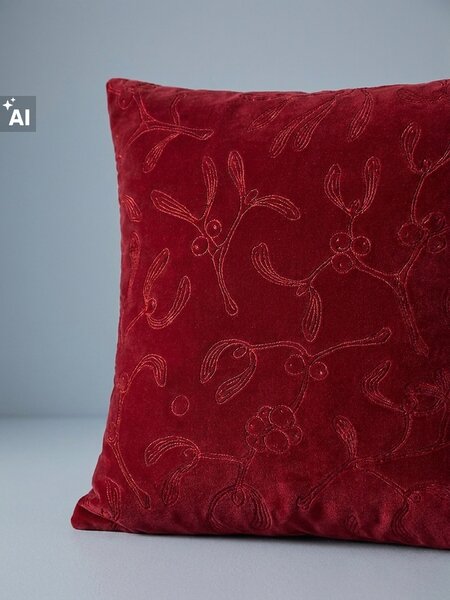 Sinsay - Božićna navlaka za jastuk s uzorkom imele
