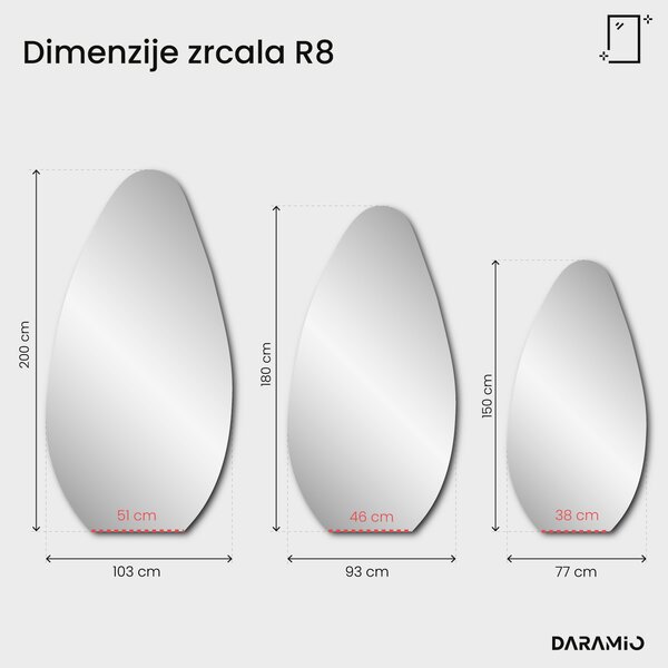 Ogledalo Pure R8