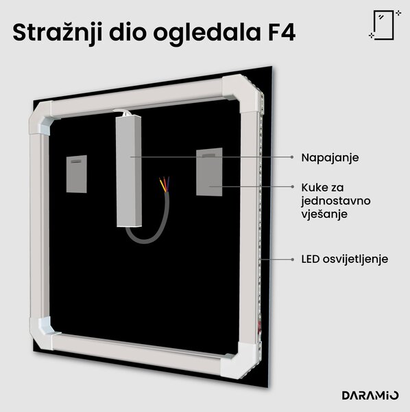 Ogledalo s LED rasvjetom F4