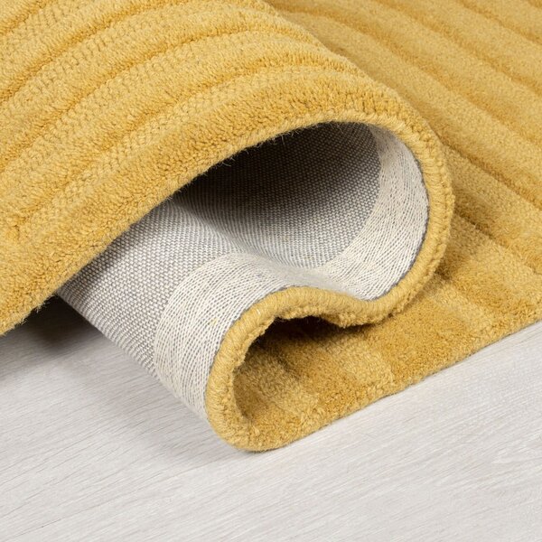 Žuti vuneni tepih Flair Rugs Zen Garden, 160 x 230 cm