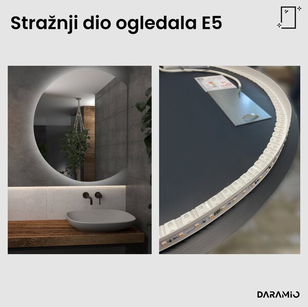 Okruglo ogledalo s LED rasvjetom E5