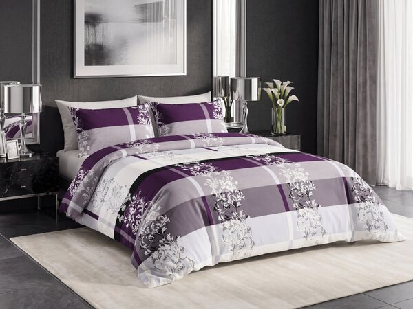 Posteljina od polipamuka LUXURY ljubičasta Dimenzije posteljine: 70 x 90 cm | 140 x 200 cm