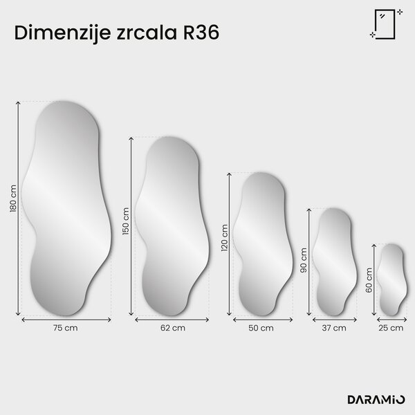 Brončano ogledalo Pure R36