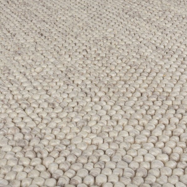 Svijetlo sivi ručno rađen tepih od mješavine vune 160x230 cm Minerals – Flair Rugs