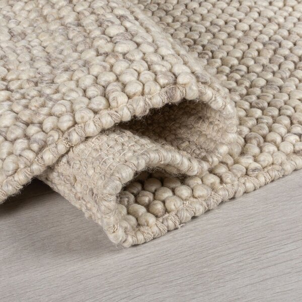 Svijetlo sivi ručno rađen tepih od mješavine vune 160x230 cm Minerals – Flair Rugs