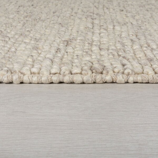 Svijetlo siva ručno rađena staza od mješavine vune 60x230 cm Minerals – Flair Rugs
