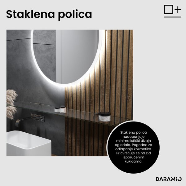 Okruglo ogledalo s LED rasvjetom E1