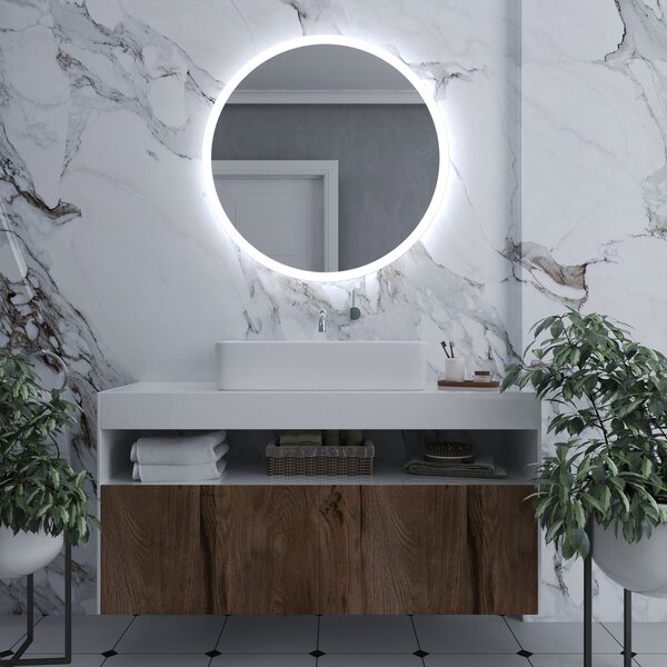 Okruglo ogledalo s LED rasvjetom E1