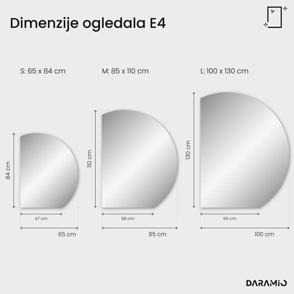 Okruglo ogledalo s LED rasvjetom E4