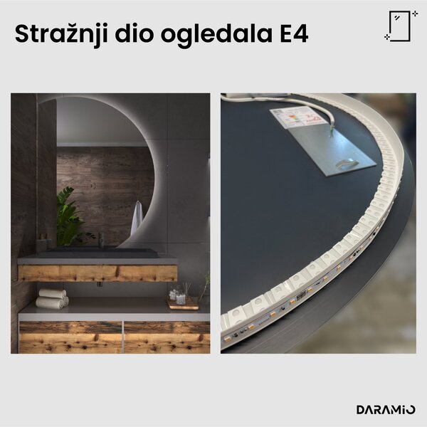 Okruglo ogledalo s LED rasvjetom E4