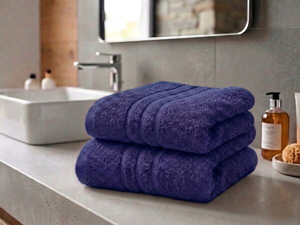 Ručnik Comfort 50 x 100 cm tamno plavi, 100% pamuk