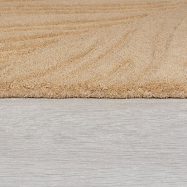 Svijetlosmeđi vuneni tepih Flair Rugs Lino Leaf, 160 x 230 cm