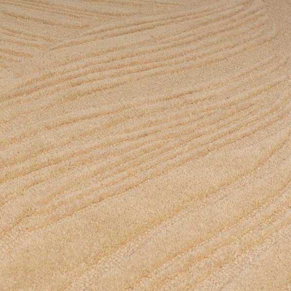 Svijetlosmeđi vuneni tepih Flair Rugs Lino Leaf, 160 x 230 cm
