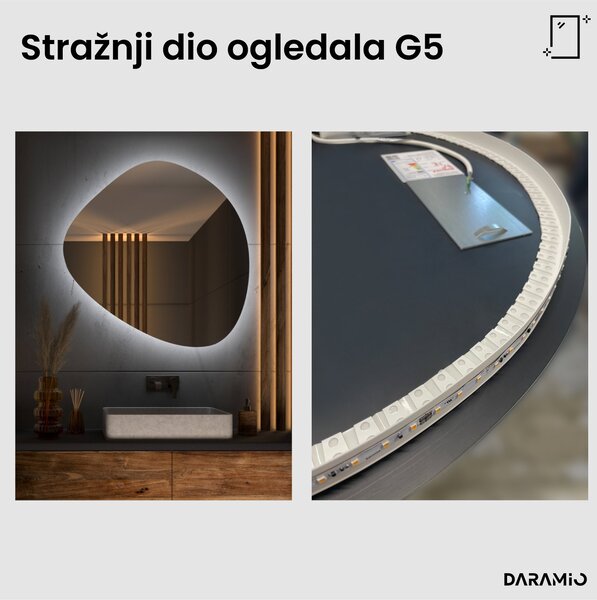 Netipično ogledalo s LED rasvjetom G5
