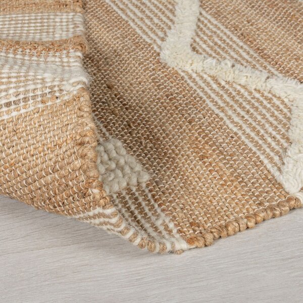 Bež tepih od jute Flair Rugs Medina, 120 x 170 cm