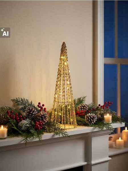 Sinsay - LED lampa u obliku božićnog drvca