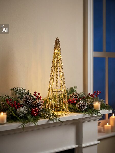 Sinsay - LED lampa u obliku božićnog drvca