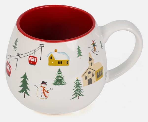 Sinsay - Zimska kamena šalica s motivom skijanja