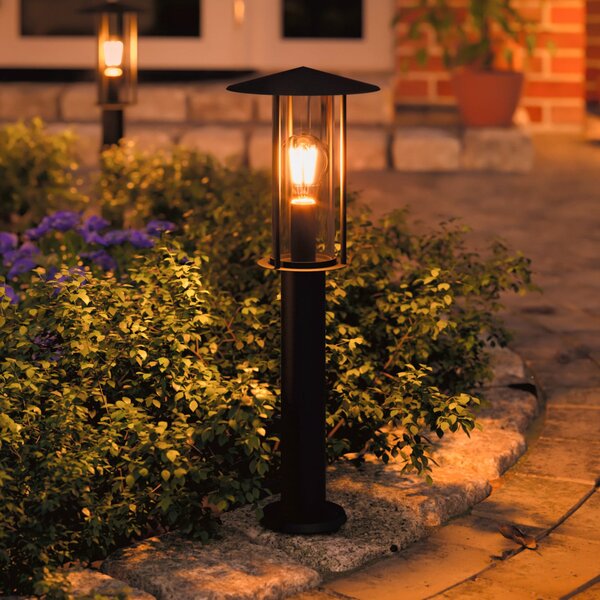 Paulmann Classic LED vrtna lampa sa zlatnom svjetlošću, Crno, Metal