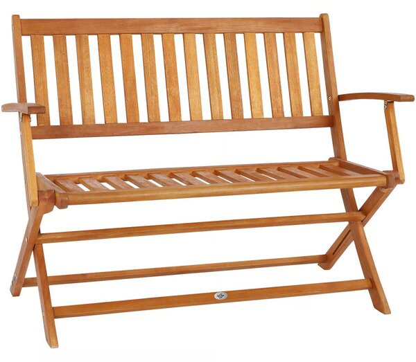 Sklopiva vrtna klupa od eukaliptusovog drveta - 120 cm