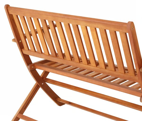 Sklopiva vrtna klupa od eukaliptusovog drveta - 120 cm