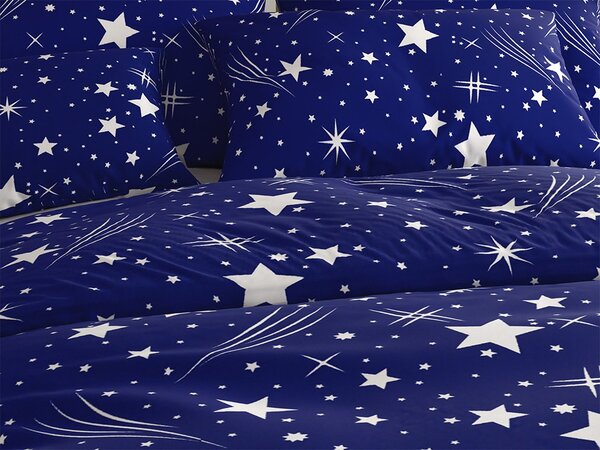 Polipamučna posteljina NIGHT SKY POLY plava Dimenzije posteljine: 70 x 90 cm | 140 x 200 cm