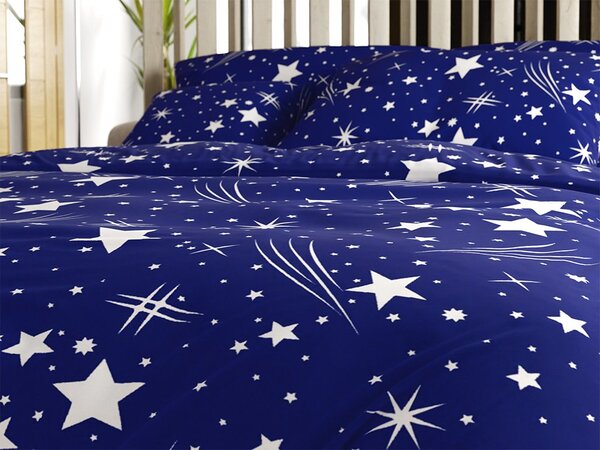 Polipamučna posteljina NIGHT SKY POLY plava Dimenzije posteljine: 70 x 90 cm | 140 x 200 cm