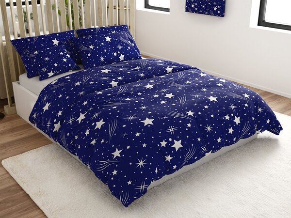 Polipamučna posteljina NIGHT SKY POLY plava Dimenzije posteljine: 70 x 90 cm | 140 x 200 cm