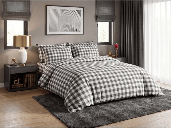 Pamučna posteljina BLACK CUBE crna, 100% pamuk Tip kopčanja: gumbi