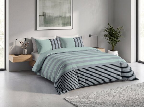 Pamučna posteljina SAGE LINE zelena, 100% pamuk Dimenzije posteljine: 70 x 90 cm | 140 x 200 cm