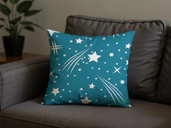 Polipamučna jastučnica NIGHT SKY POLY 45x45 cm, tirkizna