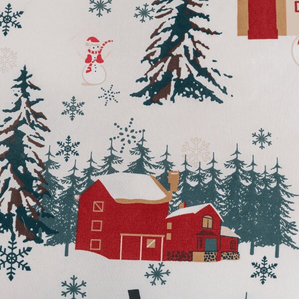 Posteljina od mikrovlakana SNOWY HOUSES bijela Dimenzije posteljine: 70 x 90 cm | 140 x 200 cm