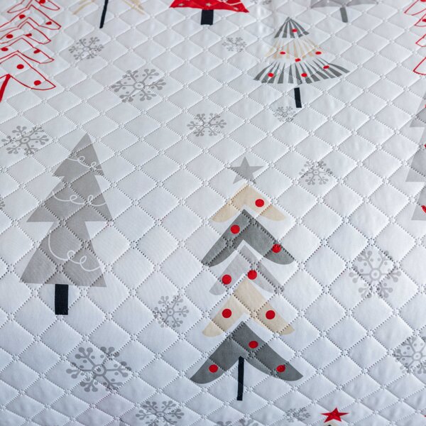 Prekrivač za krevet JINGLE, bijeli Dimenzije: 170 x 210 cm