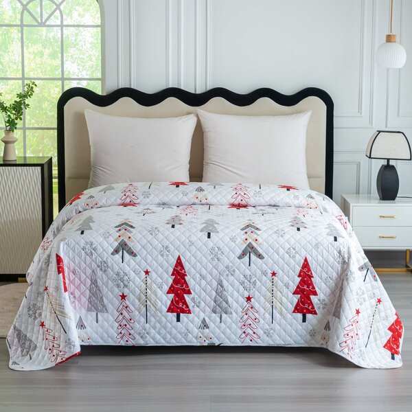 Prekrivač za krevet JINGLE, bijeli Dimenzije: 170 x 210 cm