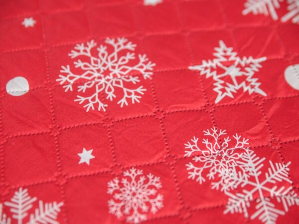 Prekrivač za krevet SNOWFALL, crveni Dimenzije: 220 x 240 cm