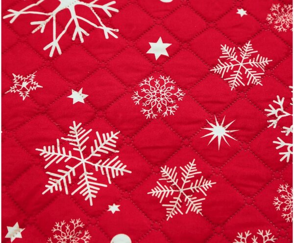 Prekrivač za krevet SNOWFALL, crveni Dimenzije: 220 x 240 cm
