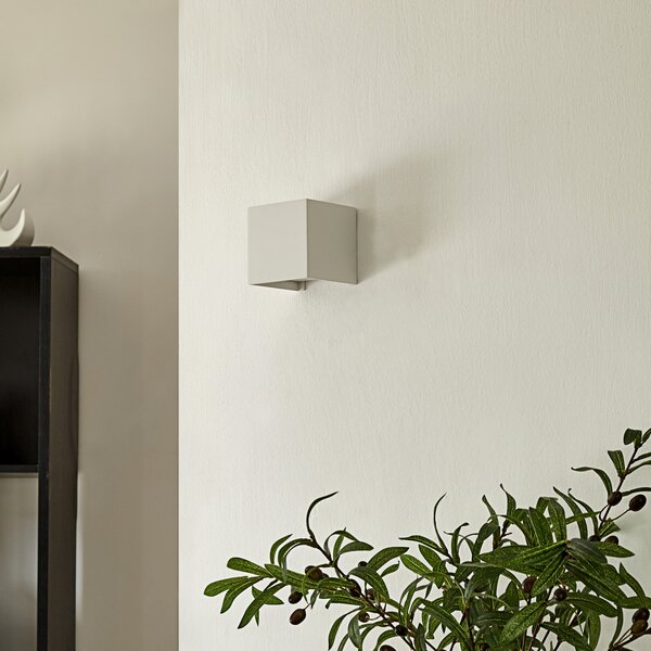 Arcchio Zidna lampa Archio Zuzana, četvrtasta, bijela, G9, širina 10 cm, prigušiva, Bijela, Dnevni boravak/blagovaonica, Aluminij