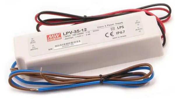 LED DRIVER 35W 24V IP67 LPV35-24-IP67