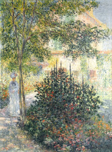 Reprodukcija Camille Monet in the Garden at Argenteuil (1847–1879), Claude Monet